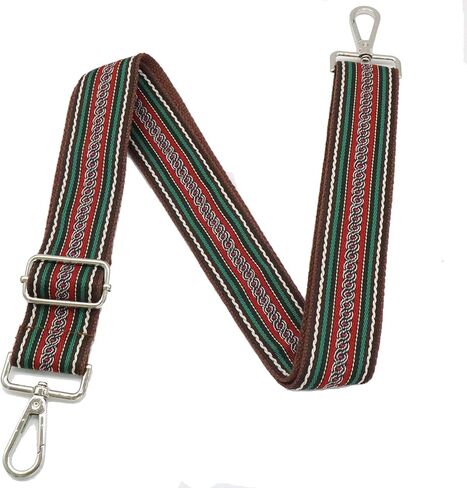 Crossbody Straps for Purses Gold Hardware Purse Strap Wide Shoulder Strap Adjustable Replacement,Retro Jacquard Embroidery for Shoulder Bags in Saudi Arabia