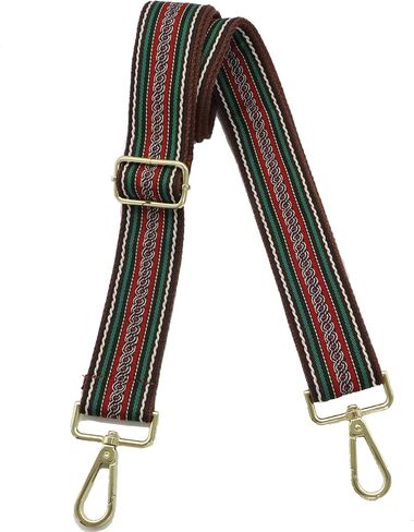 Crossbody Straps for Purses Gold Hardware Purse Strap Wide Shoulder Strap Adjustable Replacement,Retro Jacquard Embroidery for Shoulder Bags in Saudi Arabia