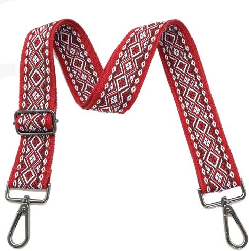 Crossbody Straps for Purses Gold Hardware Purse Strap Wide Shoulder Strap Adjustable Replacement,Retro Jacquard Embroidery for Shoulder Bags in Saudi Arabia