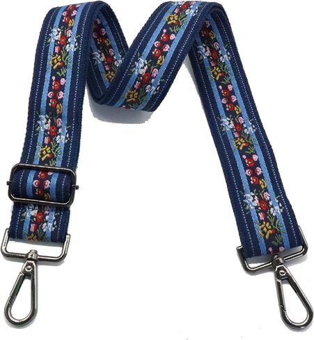 Crossbody Straps for Purses Gold Hardware Purse Strap Wide Shoulder Strap Adjustable Replacement,Retro Jacquard Embroidery for Shoulder Bags in Saudi Arabia
