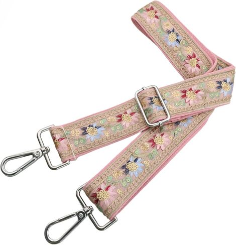Crossbody Straps for Purses Wide Shoulder Strap Adjustable Replacement,Retro Jacquard Embroidery for Shoulder Bags in Saudi Arabia