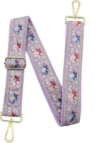Crossbody Straps for Purses Wide Shoulder Strap Adjustable Replacement,Retro Jacquard Embroidery for Shoulder Bags in Saudi Arabia