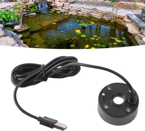 Small Fog Maker Machine, Mist Maker for Water Fountain Rockery Fish Tank with 400mL Per Hour Output, Mist Effect for Halloween Ambiance Indoor Outdoor Use (White) in Saudi Arabia