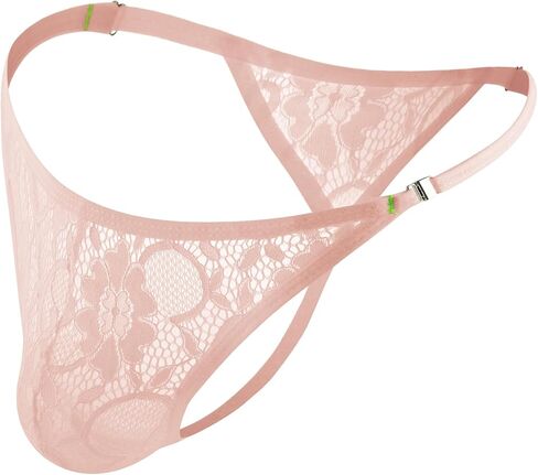 رجل ثونغ الملابس الداخلية الذكور الملابس الداخلية الدانتيل سيسي الملابس المؤنث G سلسلة مثير سراويل قابل للتعديل تمتد حزام in Kuwait