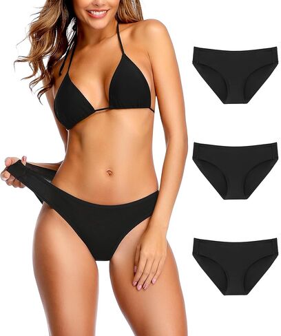 3/5 Pack Women's Cotton Hipster Underwear - Breathable & Soft Low Rise Bikini Briefs for Daily Comfort in Saudi Arabia