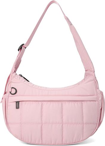 Shoulder Bag for Women Small Puffer Purses Crescent Bag Hobo Handbags with Adjustable Strap for Daily in Saudi Arabia