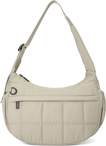 Shoulder Bag for Women Small Puffer Purses Crescent Bag Hobo Handbags with Adjustable Strap for Daily in Saudi Arabia