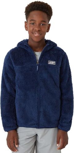 Eddie Bauer unisex-child Zip Up - Kids' Full Zip Ultra Soft Sherpa Fleece Hoodie Sweatshirt for Boys and Girls (5-20) in Saudi Arabia