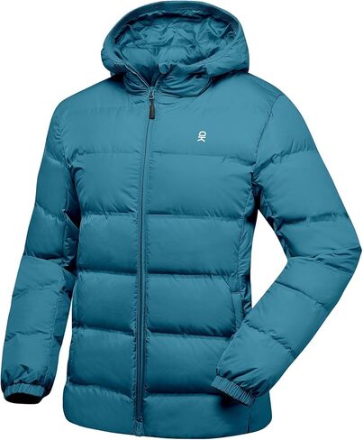 Little Donkey Andy Women's Hooded Puffer Jacket Full-Zip Winter Lightweight Windproof Warm Quilted Coat with Pockets in Saudi Arabia