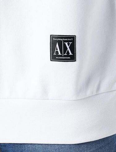 سويت شيرت رجالي من Armani Exchange بشعار Patch Logo Organic Pima in Kuwait