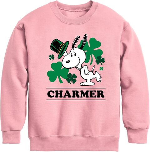 HYBRID APPAREL - Peanuts - Snoopy Charmer - Toddler And Youth Crewneck Fleece Sweatshirt in Saudi Arabia