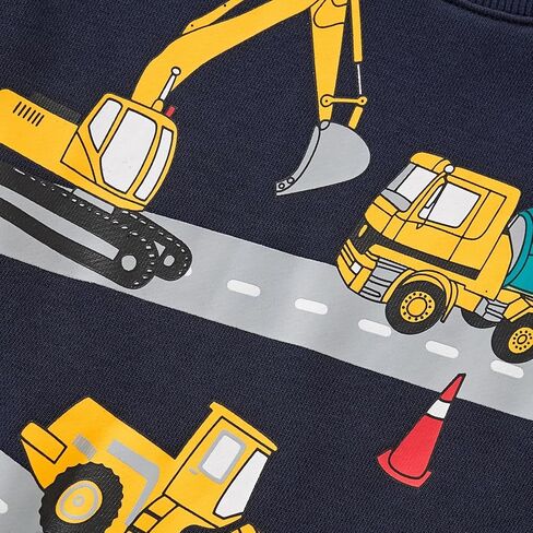 Boys Sweatshirts Truck Construction Pullover Crew Neck Long Sleeve Tops for 3-8 Years in Saudi Arabia