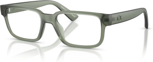 Armani Exchange AX AX3130U Universal Fit Prescription Eyewear Frames, Matte Frosted Agave/Demo Lens, 53 mm in Saudi Arabia