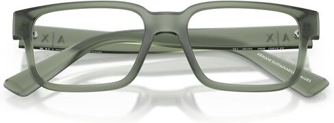 Armani Exchange AX AX3130U Universal Fit Prescription Eyewear Frames, Matte Frosted Agave/Demo Lens, 53 mm in Saudi Arabia