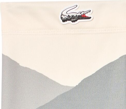Lacoste Mens Men's Sport Landscape Print Neck Warmer, White/Black, One Size in Saudi Arabia