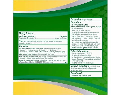 Debrox Earwax Removal Kit 1 kit by Debrox in Saudi Arabia