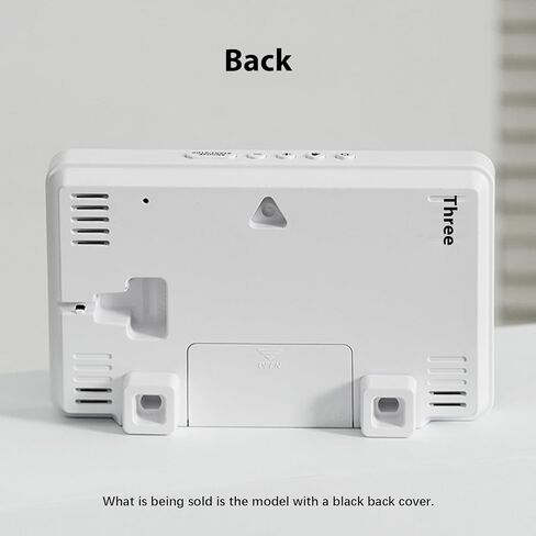 Precision Clock with Temperature Humidity Sensors with Desk Wall Mount Design, Weekday, Indicates and Comfort Levels, Modern Hygrometer Clock for Home in Saudi Arabia