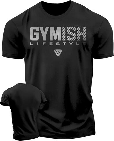 تيشيرت تدريب القوة للرجال من Gymish Lifestyle للاعبي كمال الأجسام في صالة الألعاب الرياضية in Kuwait