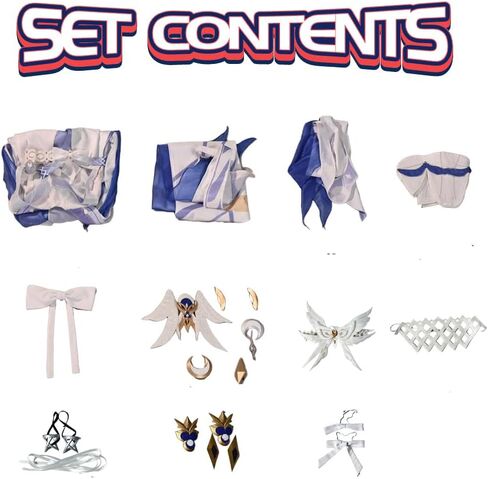 Columbina Inspired Cosplay Costume Full Outfit for Anime Fans Asian Size in Saudi Arabia