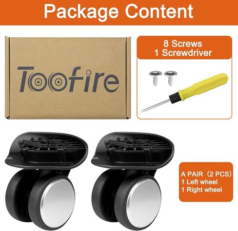 Wheels Replacement Kit for Samsonite Freeform Hardside Carry On Suitcase Luggage(2 Pack) in Saudi Arabia