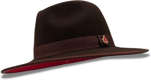 MONTIQUE 3 1/8" Brim Red Bottom Wool Felt Dress Hat H-80 in Saudi Arabia