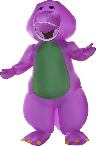 Spirit Halloween Barney and Friends Inflatable Barney Adult Costume | Officially Licensed | Fan-Operated Costume in Saudi Arabia