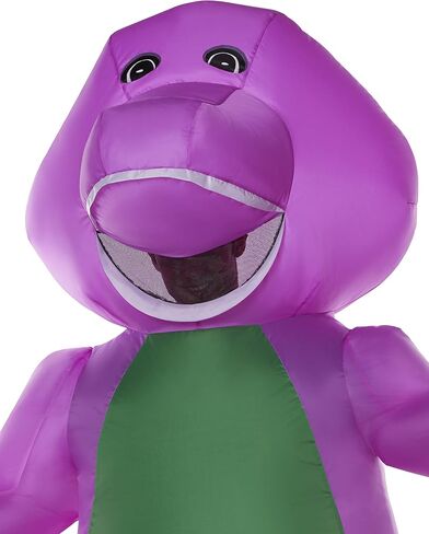 Spirit Halloween Barney and Friends Inflatable Barney Adult Costume | Officially Licensed | Fan-Operated Costume in Saudi Arabia