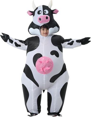 Inflatable Cow Costume for Adult, Inflatable Costume Adult, Funny Cow Adults Costumes, Blow up Cow Costume for Halloween Costumes Cosplay Party, Adult Size1 in Saudi Arabia