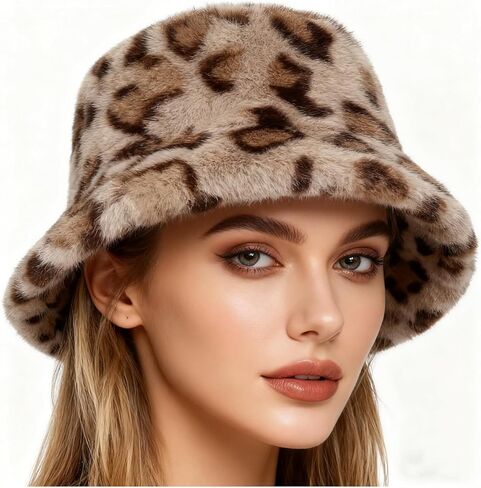 Winter Bucket Hat for Women Men Fuzzy Warm Hat Women's Cozy Fisherman Cap for Casual in Saudi Arabia