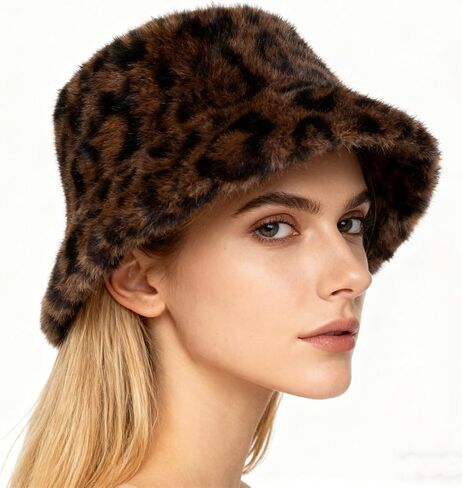 Winter Bucket Hat for Women Men Fuzzy Warm Hat Women's Cozy Fisherman Cap for Casual in Saudi Arabia