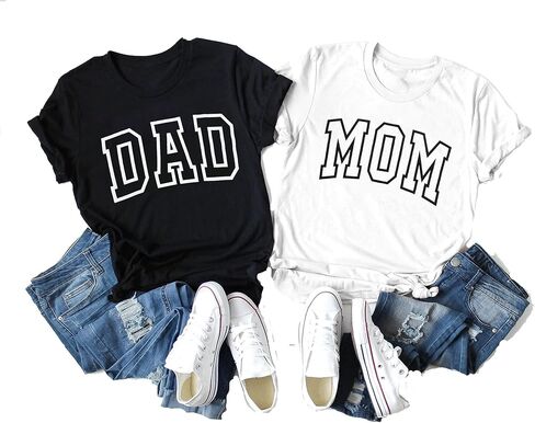 ASTANFY Dad Shirt Mom Shirt: Mom and Dad Matching Shirts Pregnancy Announcement T-Shirt Pregnancy Reveal Gifts Shirt in Kuwait