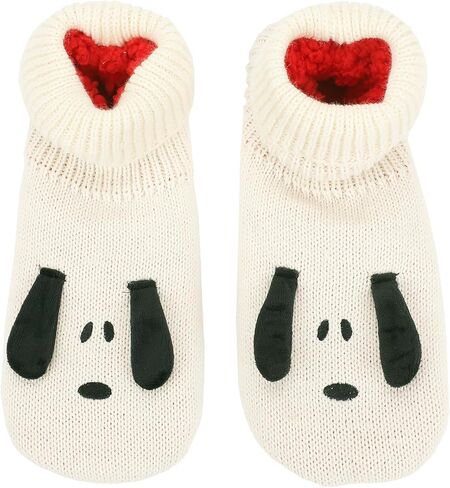 Bioworld Peanuts Snoopy 3D Ears Women's Sherpa Lined Slipper Socks in Saudi Arabia