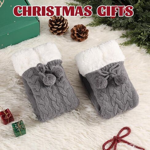 Forwe Women's Slipper Fuzzy Socks with Grips Non Slip Winter Warm Fluffy Cozy Plush Socks Christmas Gifts in Saudi Arabia