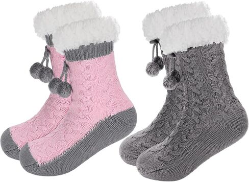 Forwe Women's Slipper Fuzzy Socks with Grips Non Slip Winter Warm Fluffy Cozy Plush Socks Christmas Gifts in Saudi Arabia
