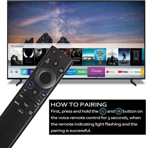 جهاز التحكم عن بعد الصوتي البديل لجميع أجهزة التلفاز الذكية Insignia Toshiba Fire Pioneer، المتوافق مع AMZ Omni، AMZ 4-Series TV، وجهاز التحكم عن بعد لجهاز التلفاز الذكي (L5B83G نسخة مطورة) in Kuwait