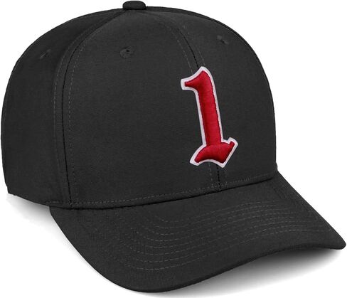 Daxton Premium Mid Profile Hat شبه منحني قبعة قناع أبيض أحمر قوطي مطرز من A إلى Z رقم الحرف الأولي in Kuwait