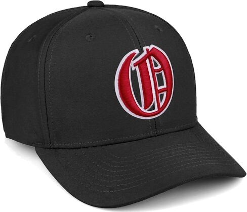 Daxton Premium Mid Profile Hat شبه منحني قبعة قناع أبيض أحمر قوطي مطرز من A إلى Z رقم الحرف الأولي in Kuwait