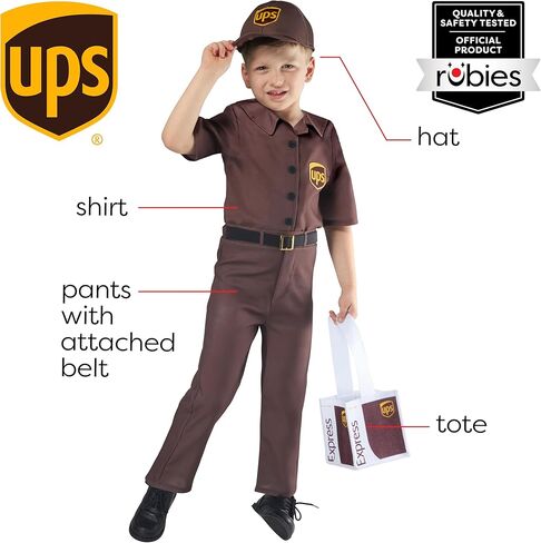 Rubies United Parcel Service: UPS Toddler Costume for Toddlers, Boy's 4T in Saudi Arabia