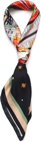 Kate Spade Womens Snow Globe Silk Square Scarf, Stylish & Lightweight Fashion Accessory in Kuwait