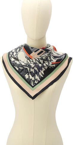 Kate Spade Womens Snow Globe Silk Square Scarf, Stylish & Lightweight Fashion Accessory in Kuwait