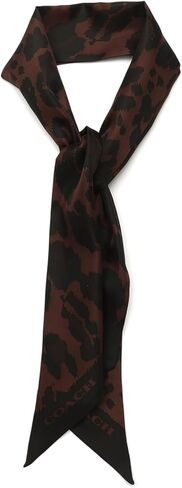 Coach Leopard Printed Wide Silk Skinny in Kuwait