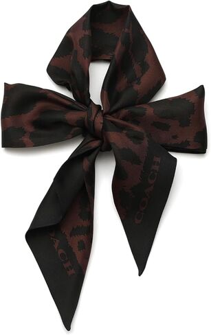 Coach Leopard Printed Wide Silk Skinny in Kuwait