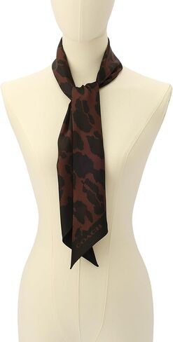 Coach Leopard Printed Wide Silk Skinny in Kuwait
