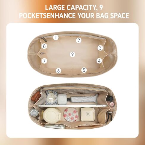 Purse Organizer Insert Compatible with Goyard Hardy Bag Organizer, Upgraded Dupontpaper Lightweight Handbag Inner - Single Compartment in Saudi Arabia