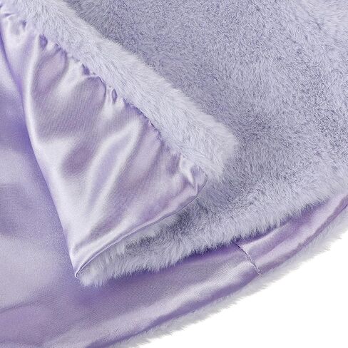 Ibluelover Kids Girls Hooded Cape Faux Fur Furry Poncho Cloak Winter Outdoor Warm Car Seat Coat for 2-5 Years Old in Saudi Arabia