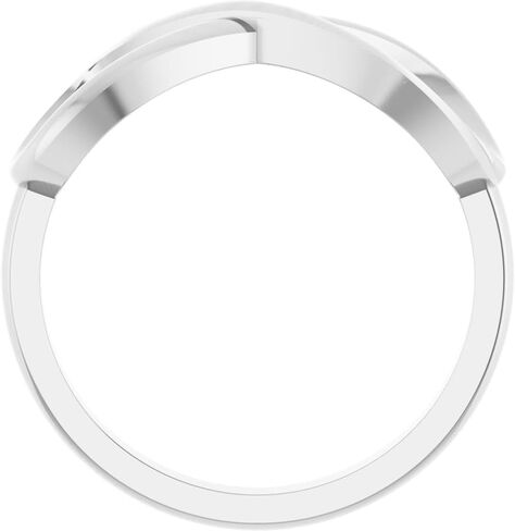 14k Gold or Sterling Silver Infinity-Inspired Ring Fine Jewelry for Women Gifts for Her, Size 7 in Saudi Arabia