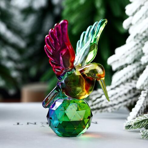 Crystal Glass Owl Figurines 3pcs Gift Set Bird Statues Hand Blown Glass Animal Sculpture Owl Decoration for Home Collectible Paperweight in Saudi Arabia