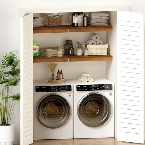 Wire Shelf Covers, Bamboo Wire Rack Covers for Pantry, Closet (5pcs, 22" W x 16" D) in Saudi Arabia