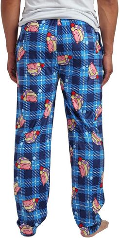 Kirby All-Over Print Men's Lightweight Plush Fleece Sleep Pajama Pants in Saudi Arabia