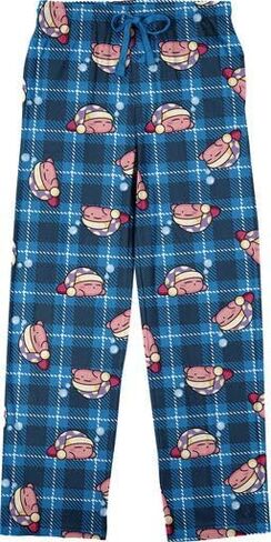 Kirby All-Over Print Men's Lightweight Plush Fleece Sleep Pajama Pants in Saudi Arabia